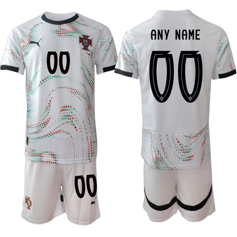 Men 2025-2026 Season Portugal away White customized Soccer Jersey->customized soccer jersey->Custom Jersey
